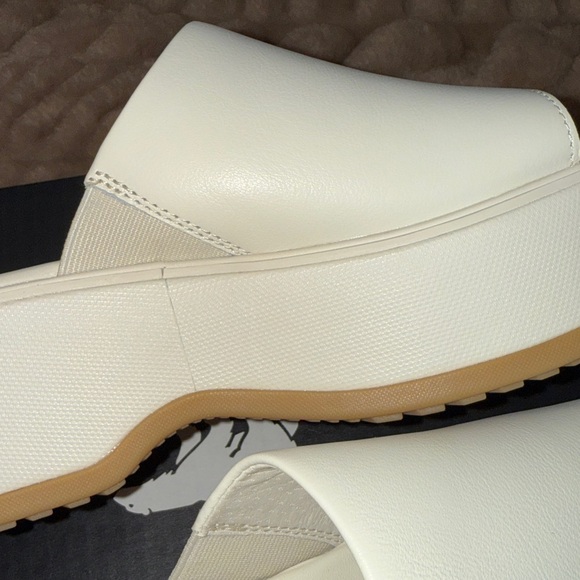 NIB Sorel Women's Cream Dayspring slide sandal, sz 7.5, color: chalk - Picture 3 of 13